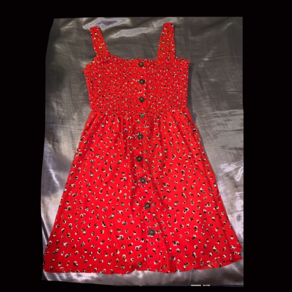 Red floral flowy dress size small from Marshall’s